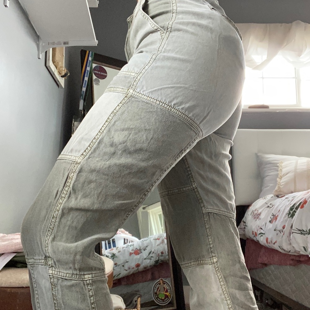 Green patch joggers